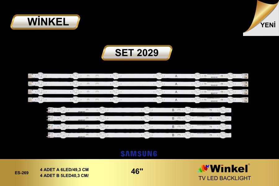 TV LED BAR 2029 TAKIM 8 Lİ-UN46EH5000/UE46H6203/UE46H5373/UE46H5304/UE46H6273/UE46H623