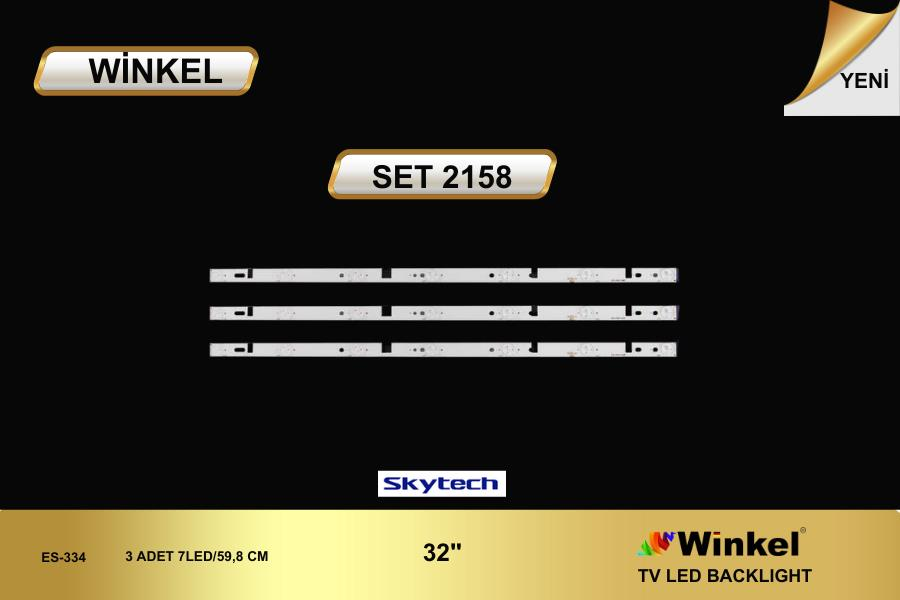 TV LED BAR 2158 TAKIM 3 LÜ-ST-3230YK, 180.DTO-32D900-OH, HL-00320A28-0701S-05 A2,-WİNKEL