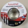 AMSTRAD RG 6 U6 ANTEN KABLOSU BEYAZ 64 TELLİ 1 MT FİYATIDIR