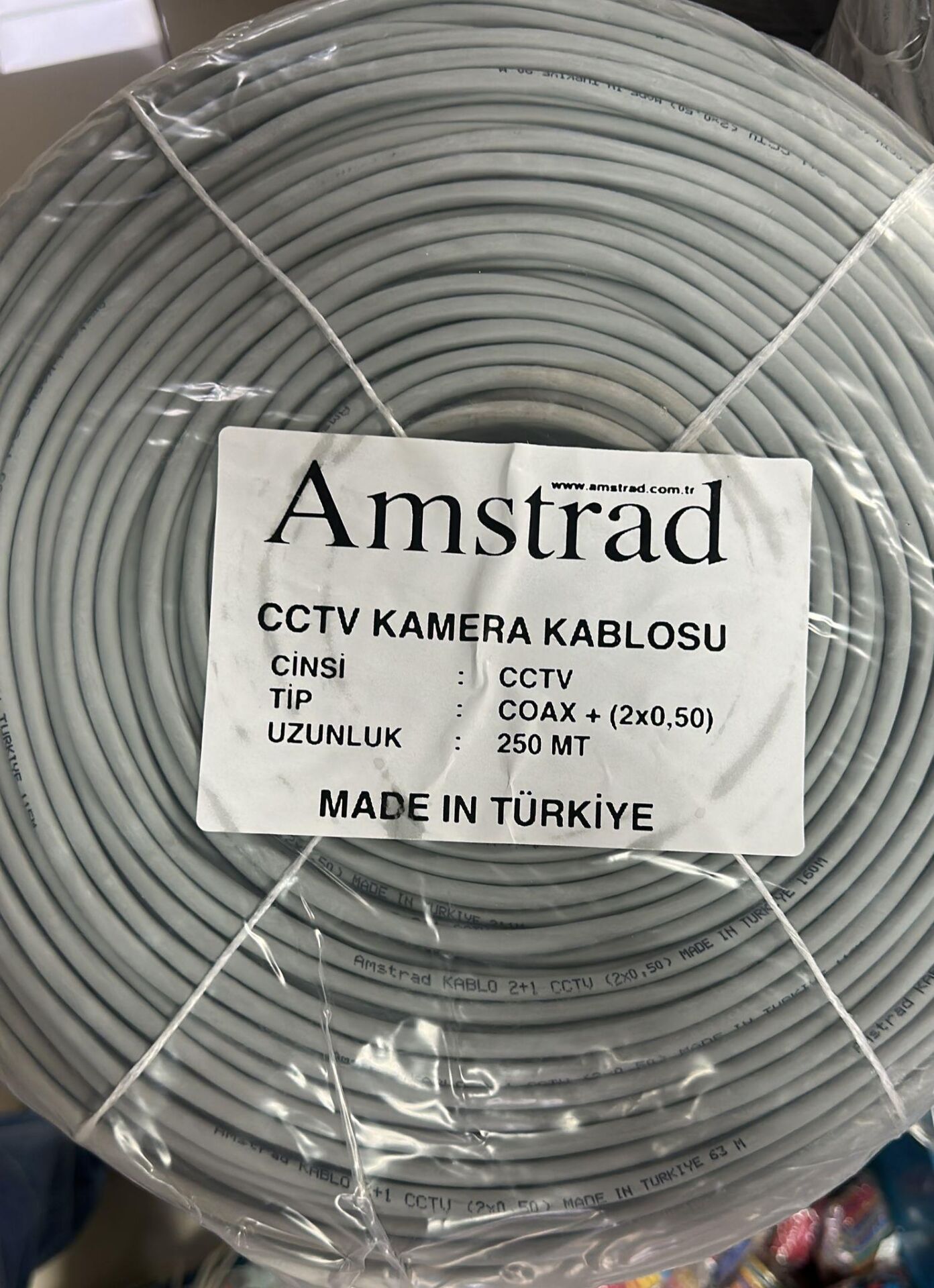 AMSTRAD 2+1  2X050 CCTV KAMERA KABLOSU CCA 1 MT FİYATIDIR
