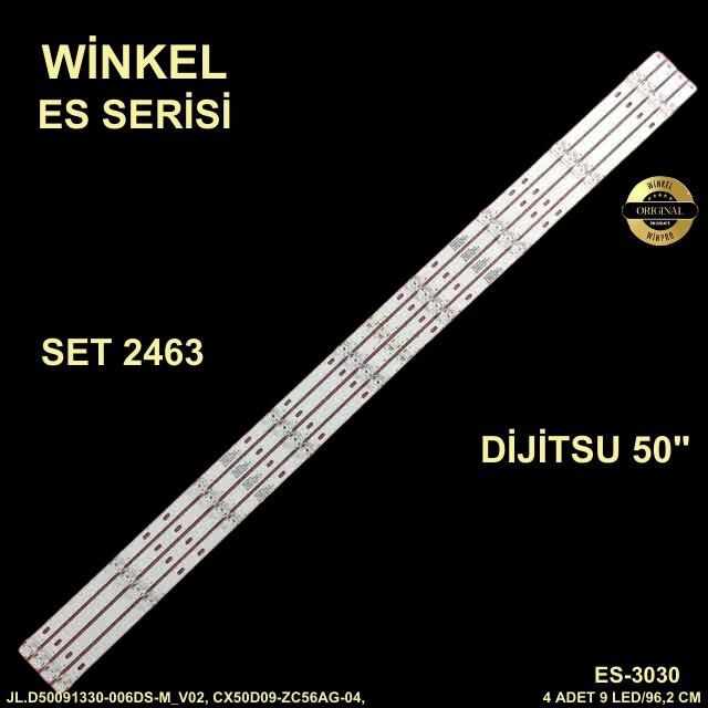TV LED BAR -2463 TAKIM 4 LÜ- DJTV501 - DJTV50S - ST-5050 - OV50F353 -  WİNKEL