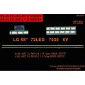 TV LED BAR -2288 2 Lİ ÇUBUK-55LM640S,6916L0832A,55LM670S, 55LM860V, LCD575,55LM760S-WİNKEL