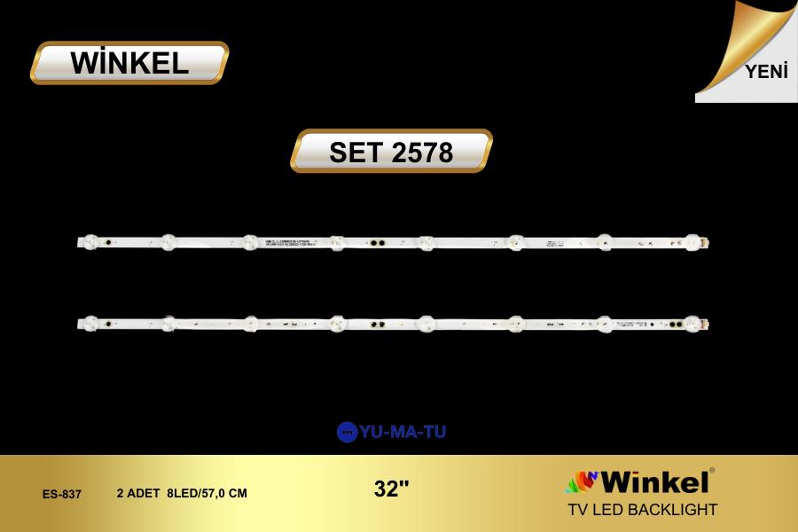 TV LED BAR 2578 TAKIM 2 Lİ-AWOX3282-D3200801-2835BS-D3200801-2835DS-M, SJ.H.D-WİNKEL