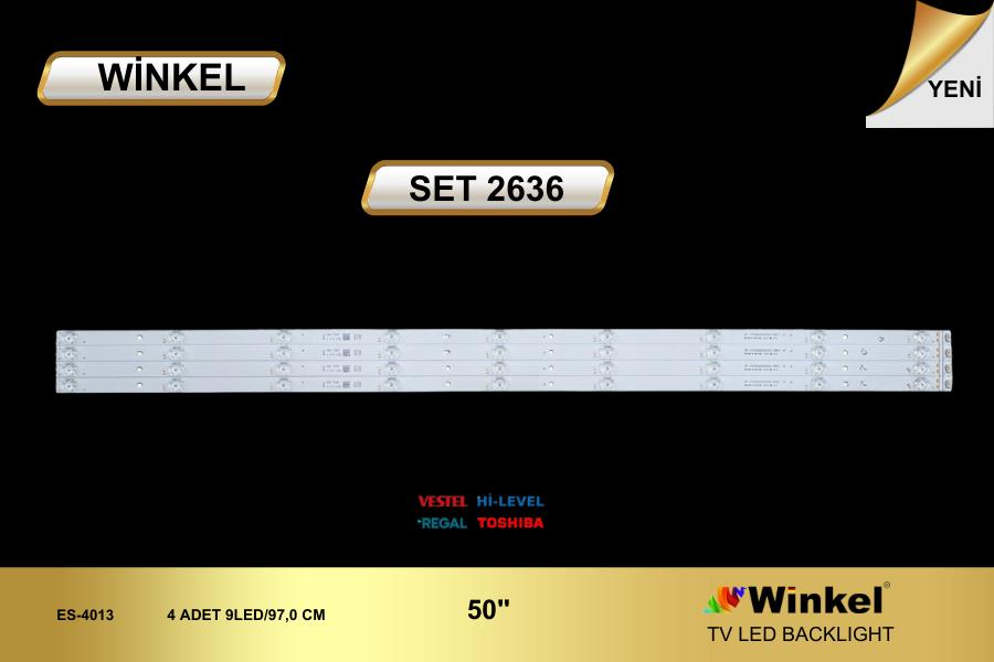 TV LED BAR 2636 TAKIM 4 LÜ-50U9700, 50UA9600, TV LED BAR, Panasonic TX-50HX710E -WİNKEL