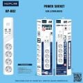 HEPU HP-H02 4'LÜ 2MT 4USB-A 2Type-C HIZLI ŞARJLI AKIM KORUMALI PRİZ