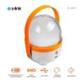 S-link SL-3658 Turuncu Dokunmatik Açma Kapama Ledli 2400mAh Şarjlı Ledli Işıldak