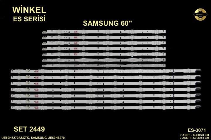 TV LED BAR -2449 TAKIM 14 LÜ-UE60H6270ASXTK,BN96-30434A-WİNKEL