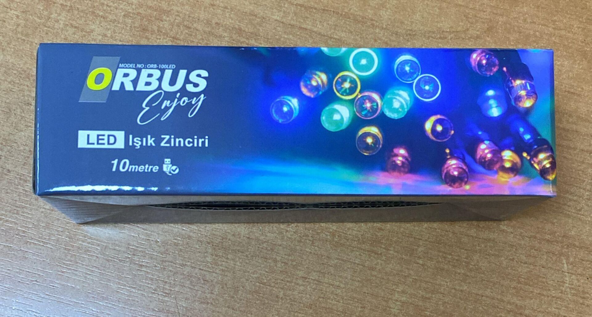 ORBUS 10 METRE RENKLİ TOP IŞIK 100 LEDLİ USB'Lİ YILBAŞI SÜSÜ