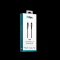 TTec 2DK57S AlumiCable LCD USB-C – USB-C 100W PD/QC 150cm Hızlı Şarj/Data Kablosu ,Siyah