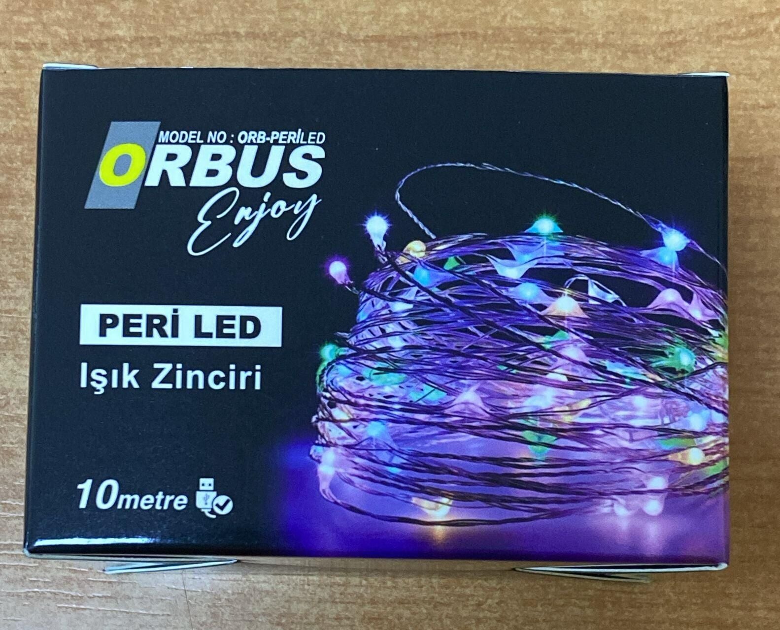 ORBUS 10 METRE PERİ LED RENKLİ USB'Lİ IŞIK YILBAŞI SÜSÜ