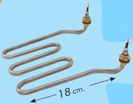 ÇR 112 138 SEMAVER REZİSTANSI KIVRIK 2000W 15CM