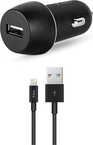 TTEC 2CKS20LS SmartCharger 2.1A Araç Şarj Aleti Siyah iPhone Lighting Kablolu