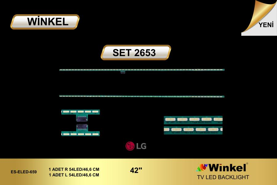 TV LED BAR 2653 2 Lİ CUBUK LG 42LM640S, 42LM660S, 42LM670S, 42LM760S, LED BAR, 6922L-0023