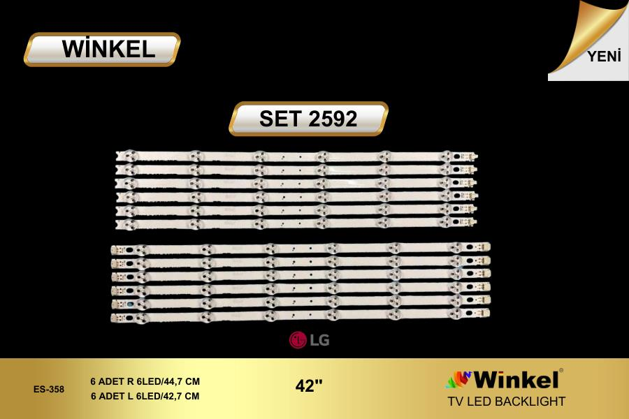 TV LED BAR 2592 TAKIM 12 Lİ-42LM3400, 42LS3400-LC420DUN-42LM3400 -WİNKEL