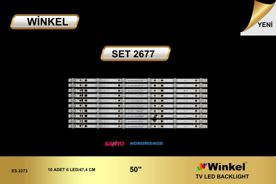 TV LED BAR 2677 TAKIM 10 LU-LE124S1FMD-LCD3273-WİNKEL