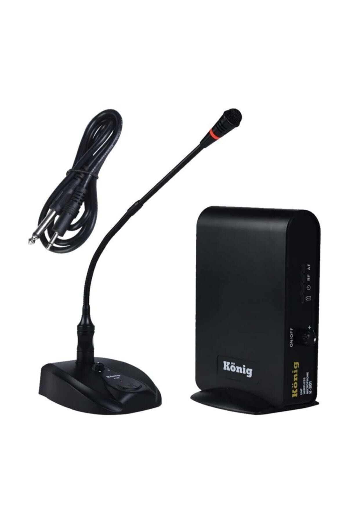 KÖNİG K-301 UHF TEK KANAL KABLOSUZ  KÜRSÜ MİKROFONU