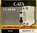 CATA KAÇAK AKIM 2X40 AMPER 30 MA CT-9640