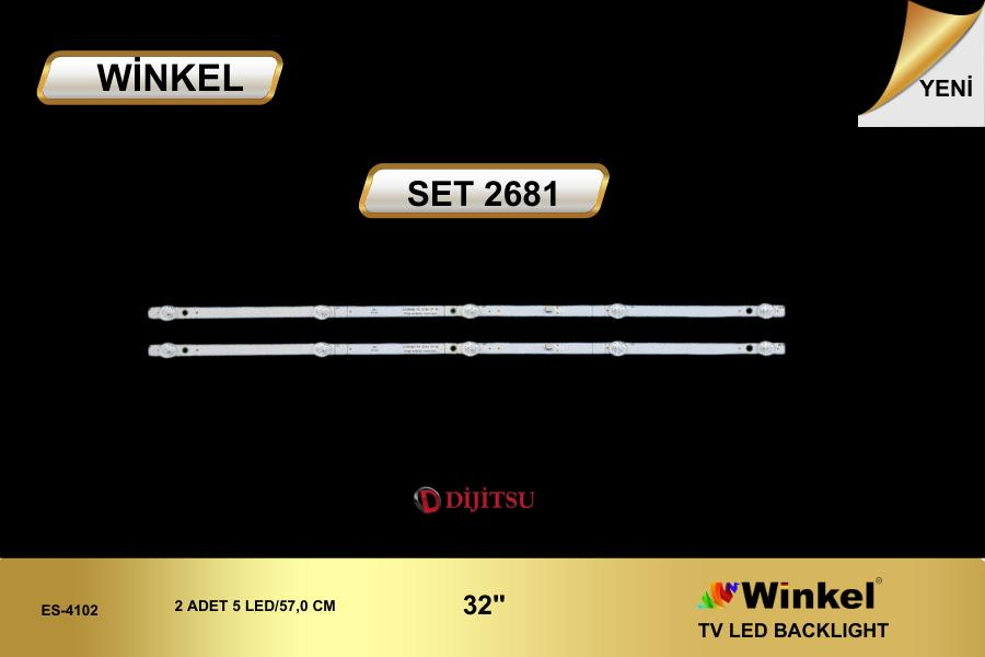 TV LED BAR 2681-2 Lİ ÇUBUK-32D7000-32BSE5501-K320WDG-WİNKEL