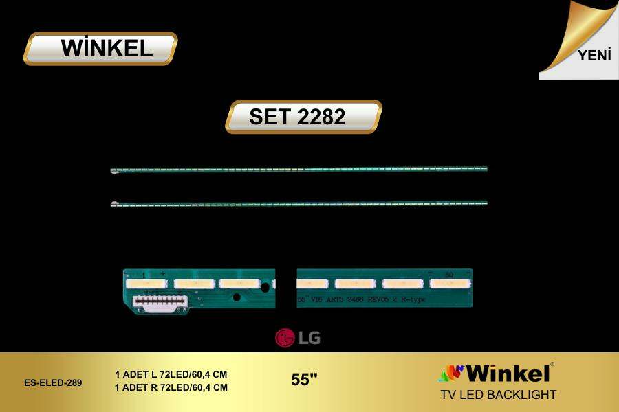 TV LED BAR -2282 2 Lİ ÇUBUK-55UB830-55UB850V-55UB950-55PUS7809-55LA96555-WİNKEL