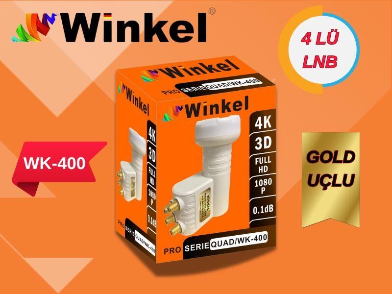 WİNKEL WK-400 QUAD DÖRTLÜ BAĞIMSIZ LNB GOLD UÇ