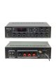 KÖNİG K-80-USB+BT 2 MİKROFON+AUX GİRİŞLİ BAS TİZ 80 WATT 2 ZONLU TRAFOLU ANFİ