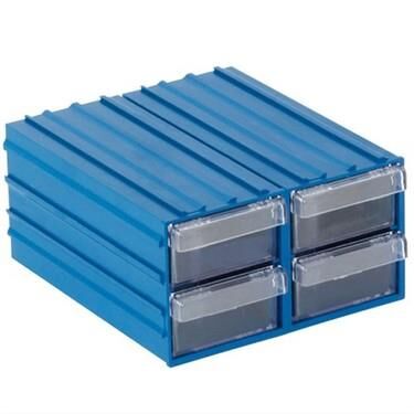 ÇEKMECE PLASTİK MAVİ ŞEFFAF  NO:300-ÖLÇÜLER 106X62X122