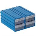 ÇEKMECE PLASTİK MAVİ ŞEFFAF  NO:300-ÖLÇÜLER 106X62X122