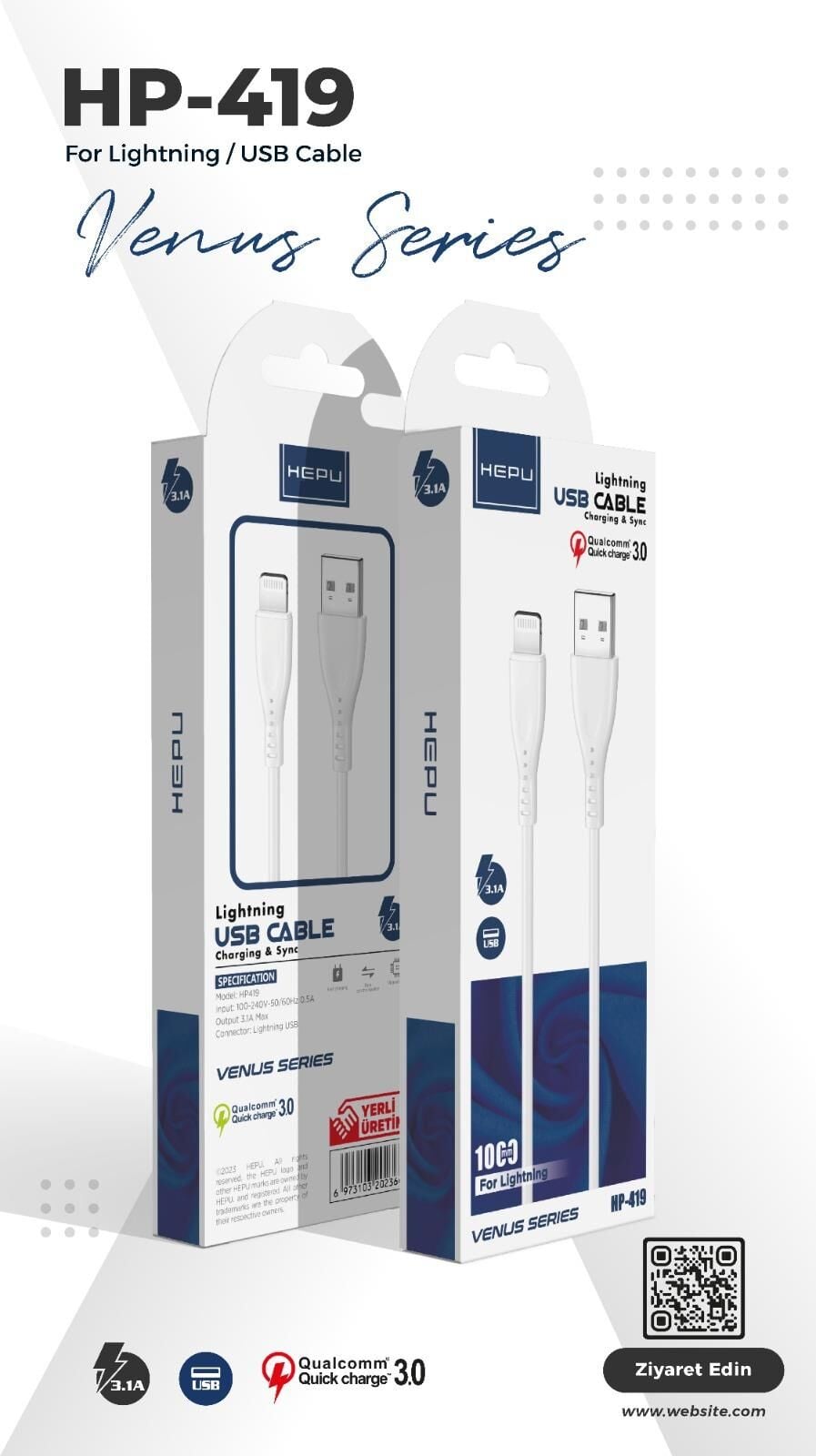 HEPU HP-419 1MT İPHONE KABLO