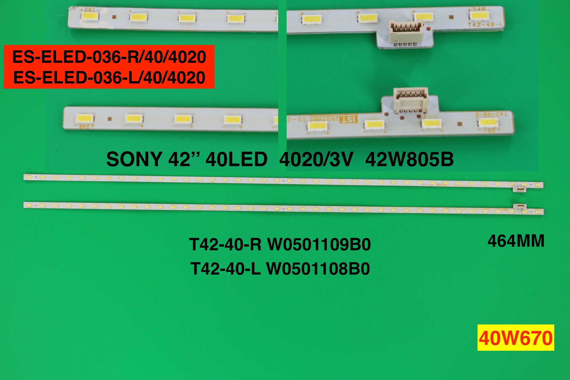 TV LED BAR -2365 TAKIM 2 Lİ-42W650A-42W655A-42W815B-ELED-036-WİNKEL