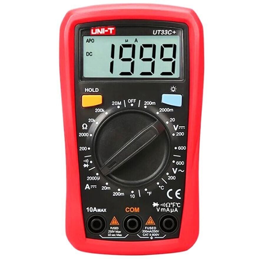 UNI-T UT33C+ DİJİTAL MULTİMETRE ÖLÇÜ ALETİ