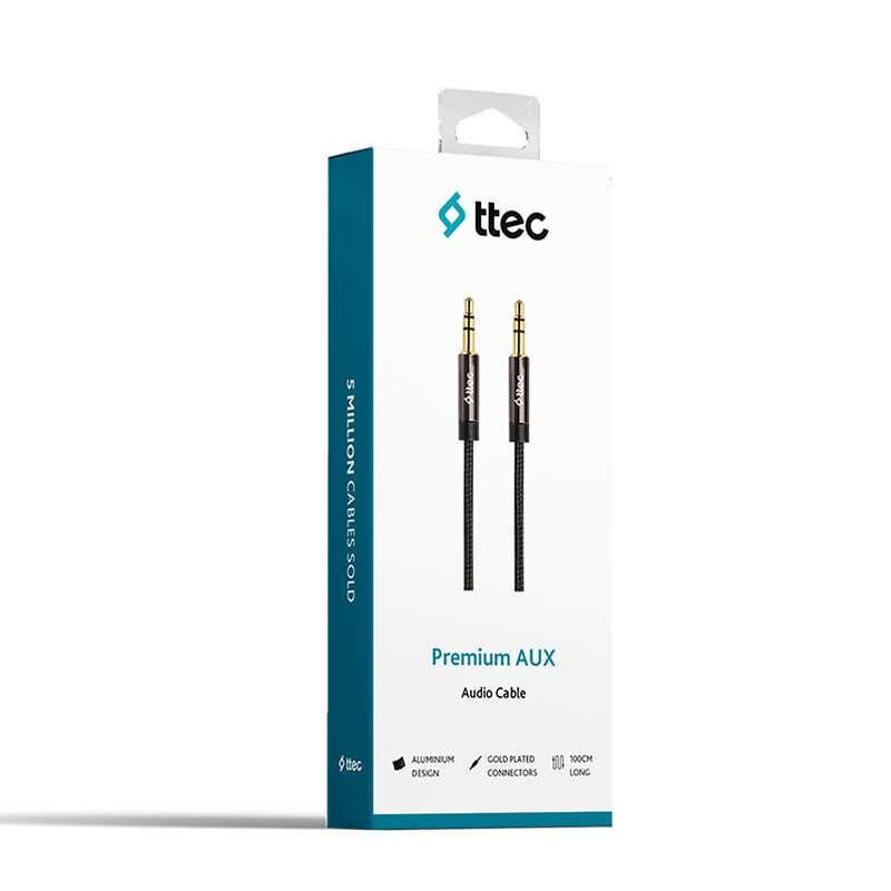 TTEC 2AK01 3.5mm AUX Stereo Ses Kablosu 1m Siyah