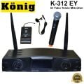KÖNİG K-312 UHF 1 EL+1YAKA MİKROFON