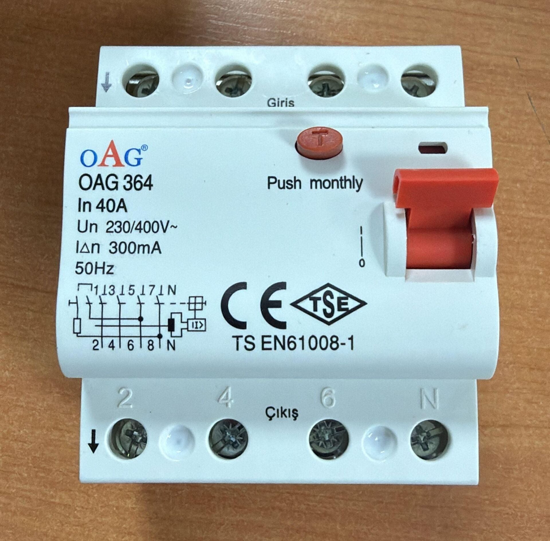 OAG 3X40 300MA YANGIN KORUMA ROLESİ