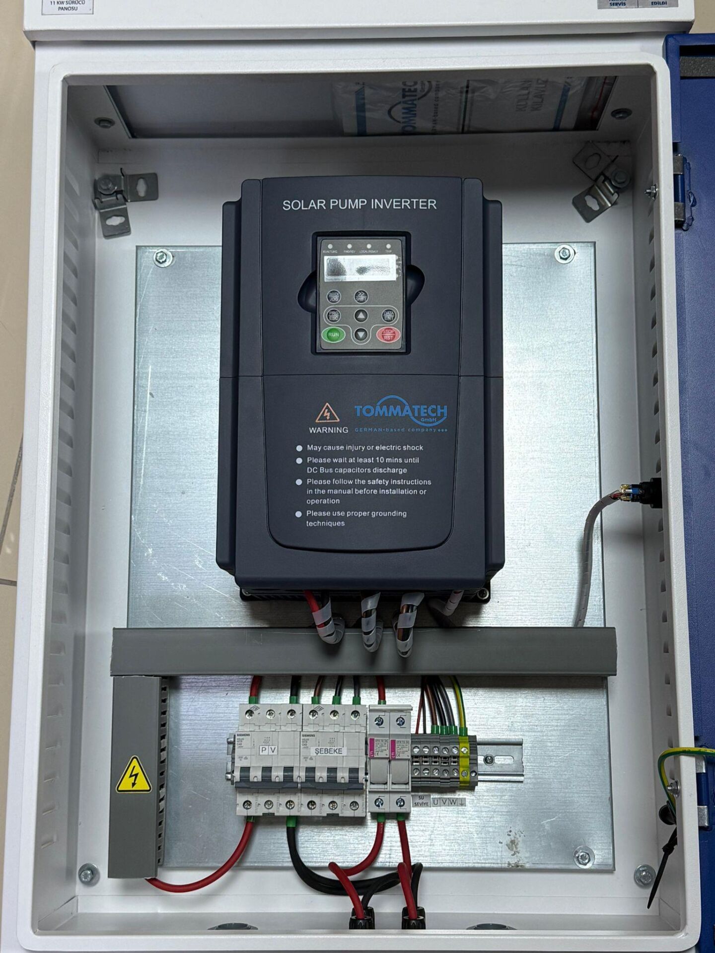 SULAMA  POMPASI  İNVERTÖRÜ-11 KW 3 FAZ-1000 VOLT-INV-SLM-TF-V2-11KW-TOMMATECH