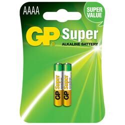 GP 25AUP-1.5VOLT ALKALİN AAAA PİL 2 Lİ KART