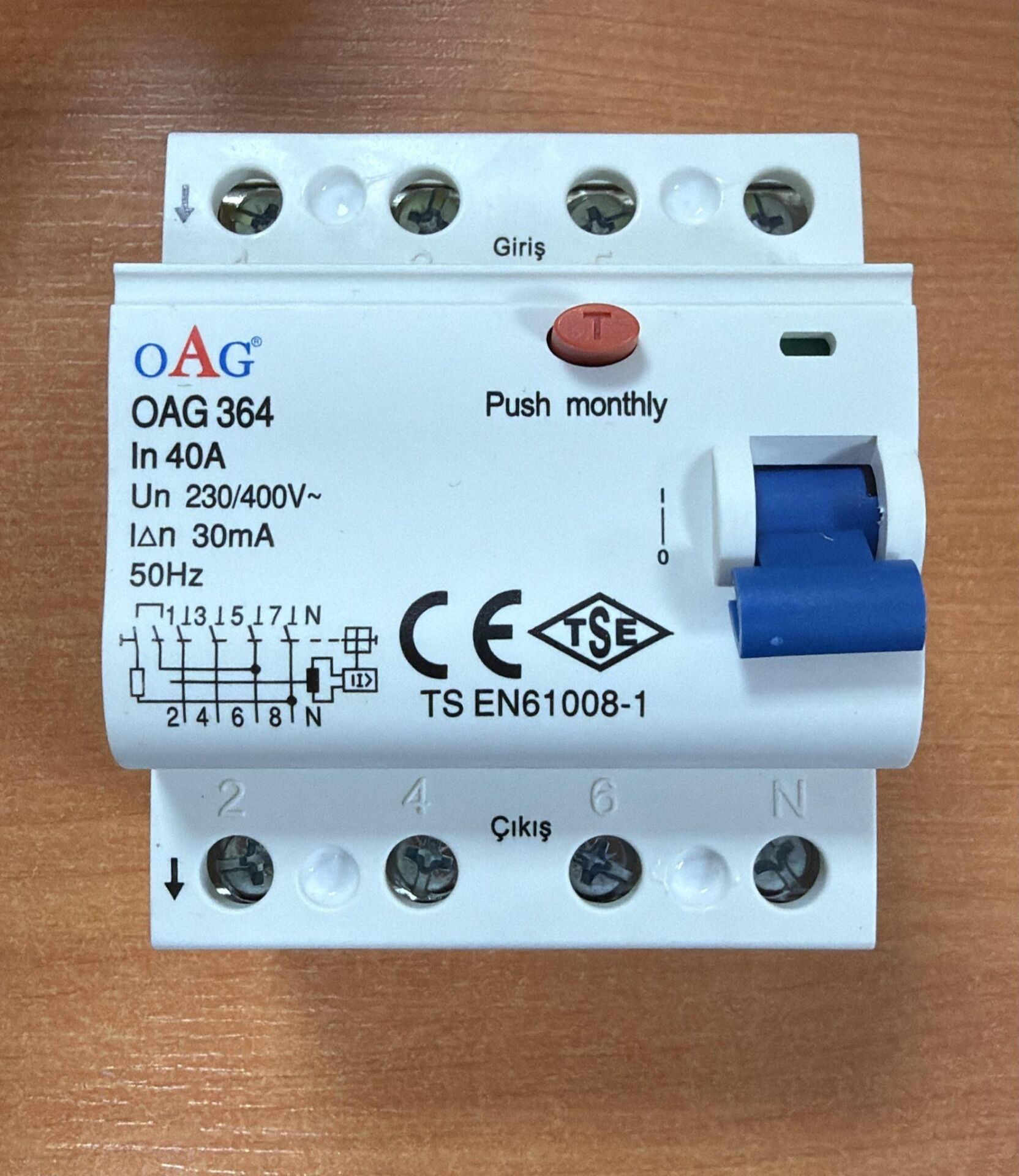 OAG 3X40 30MA KAÇAK AKIM ROLESİ