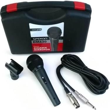 SPEKON DM-630 DİNAMİK 600 OHM KABLOLU EL MİKROFONU