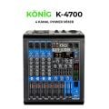 KÖNİG KA-4700 2X350 WATT 4 KANAL POWER MİXER