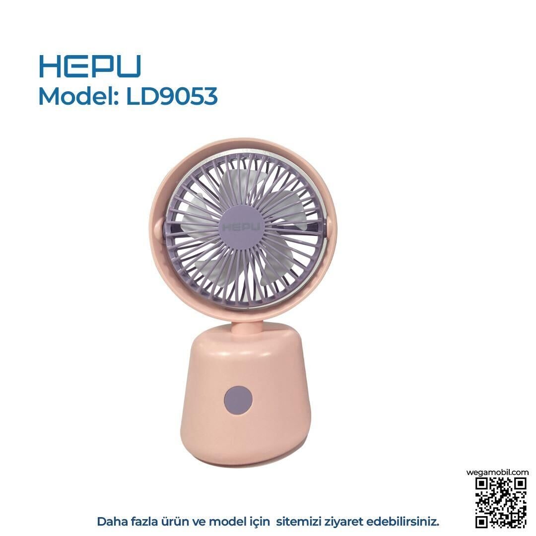 HEPU LD-9053 ŞARJLI MASAÜSTÜ FAN VANTİLATÖR