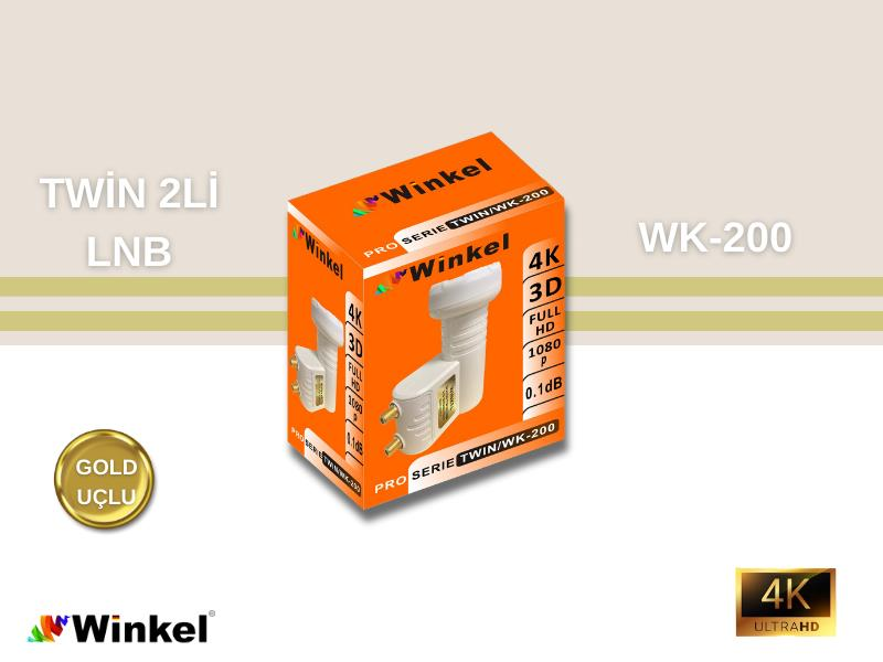 WİNKEL WK-200 ÇİFTLİ BAĞIMSIZ LNB GOLD UÇ