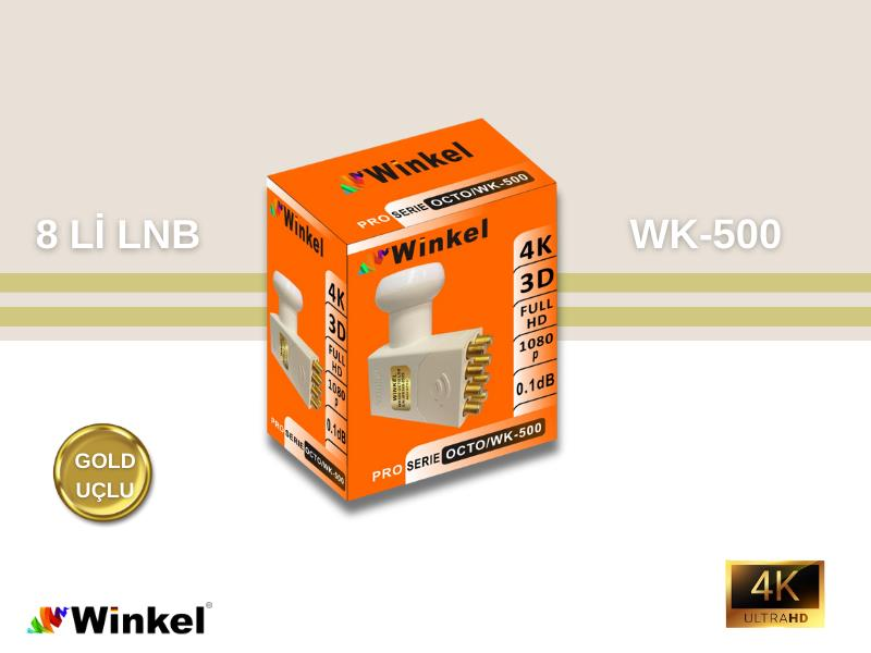 WİNKEL WK-500 OTCO SEKİZLİ BAĞIMSIZ LNB GOLD UÇ