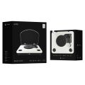 UMİE Bemol Beyaz Piano Kaplama 10W BT İN, BT OUT, RCA, USB Özellikli Nostaljik Pikap