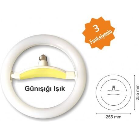 SİMİT LED FLOROSAN TAKIMI 3 KADEMELİ BOLLED