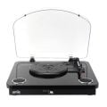 UMİE Bemol Siyah Piano Kaplama 10W BT İN, BT OUT, RCA, USB Özellikli Nostaljik Pikap