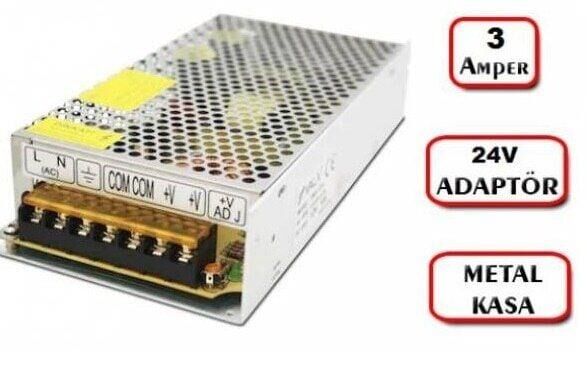 24 VOLT 3 AMPER METAL KALIN KASA ADAPTÖR HİGHTEK HT1096