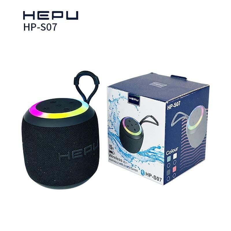 HEPU S07 BLUETOOTH USB ŞARJLI RGB IŞIKLI MÜZİK KUTUSU