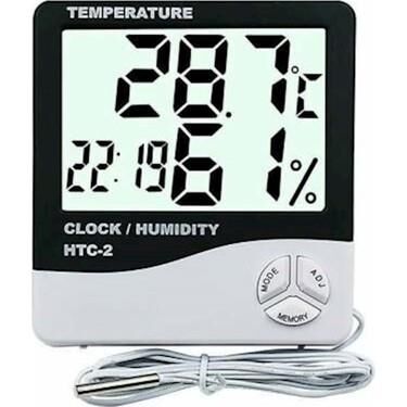 TERMOMETRE GESİ HTC-2 İÇ VE DIŞ KABLOLU ÇİFT GÖSTERGELİ