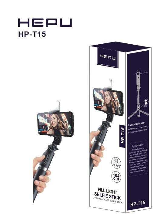 HEPU HP-T15 TRIPOD + SELFİE ÇUBUĞU