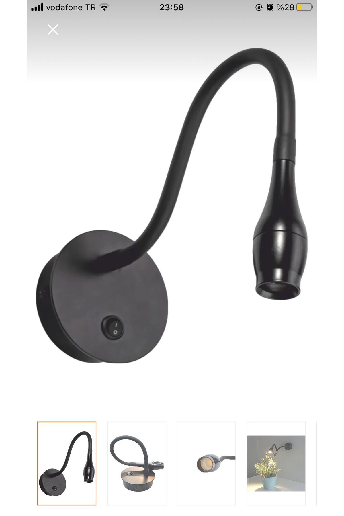 CATA CT-5232 3 WATT BAYKUŞ SİYAH KASA LEDLİ APLİK GÜNIŞIĞI