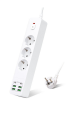 HEPU HP-H11 3'LÜ 2MT 6USB - 4Usb + 2Type-C Çıkış 18Watt Akım Korumalı Topraklı Priz